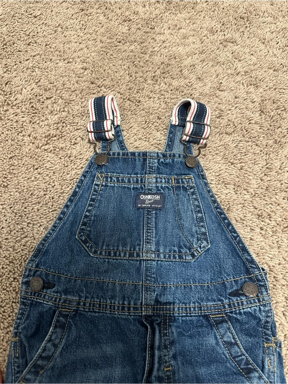 OshKosh Overalls Size 3T Boys Pants Bottoms B'gosh Stretch Strap